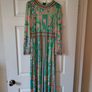 1960s vintage emilio pucci long sleeve full length